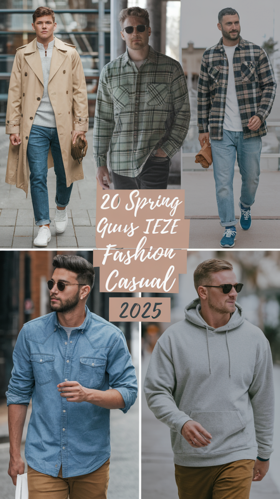 Spring Guys Fashion Casual Trendy Outfits For Short Tall And