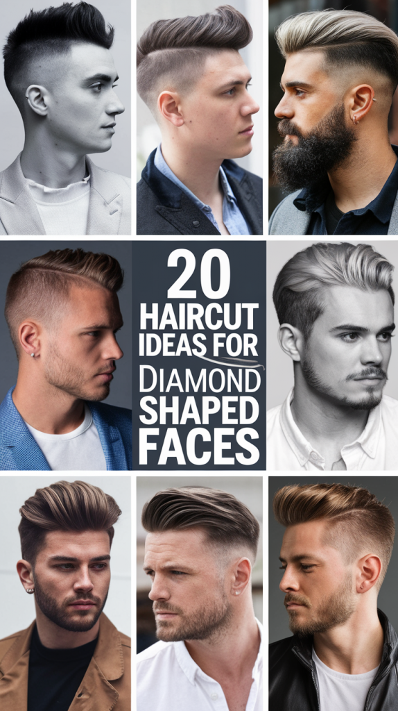 Best Haircut Ideas For Men With Diamond Shaped Faces Long Short Curly And Straight Styles