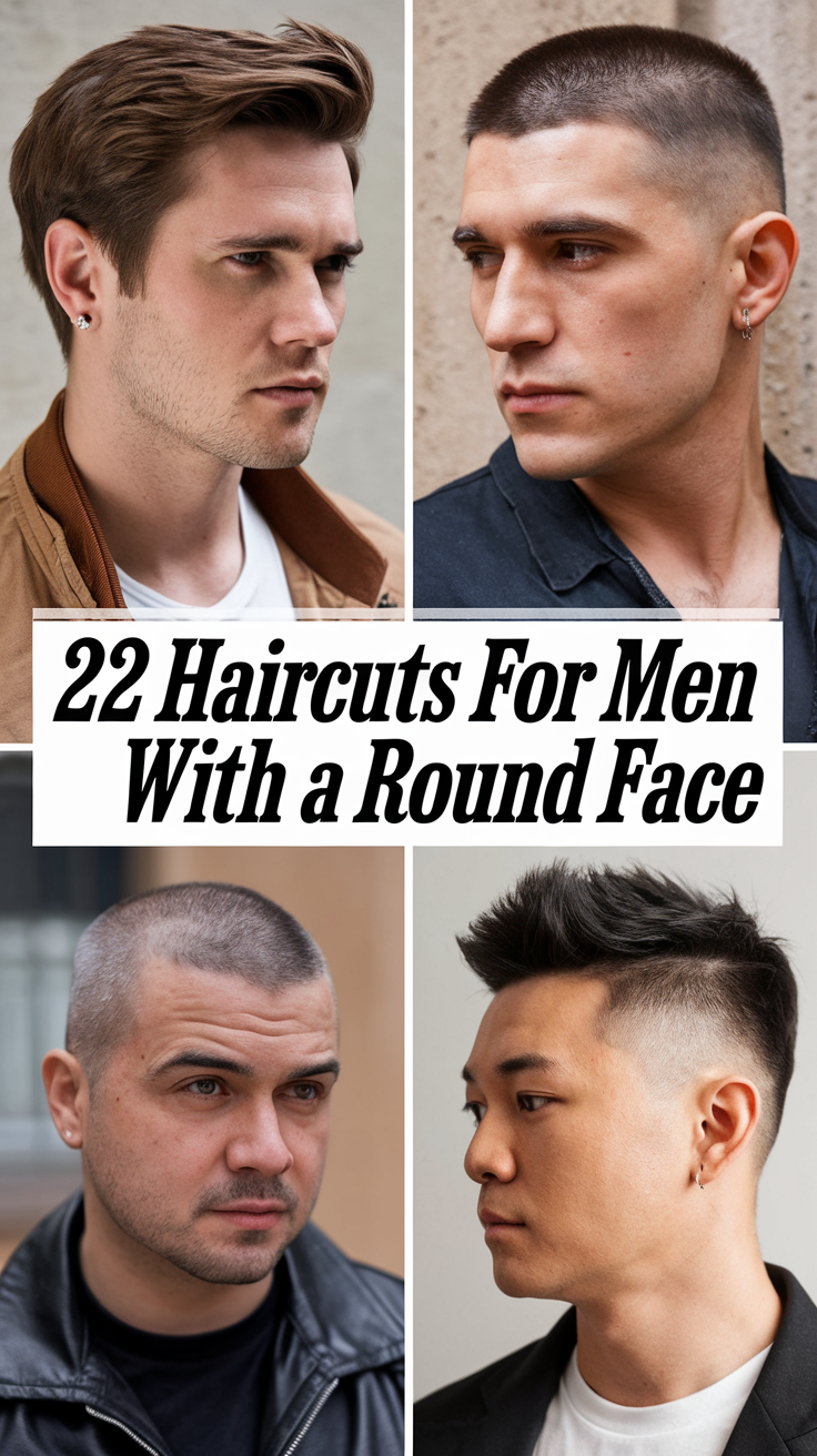22 Best Haircuts for Men with a Round Face: Stylish Ideas for Every Length and Shape