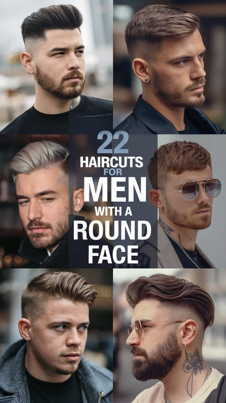 22 Best Haircuts for Men with a Round Face: Stylish Ideas for Every Length and Shape