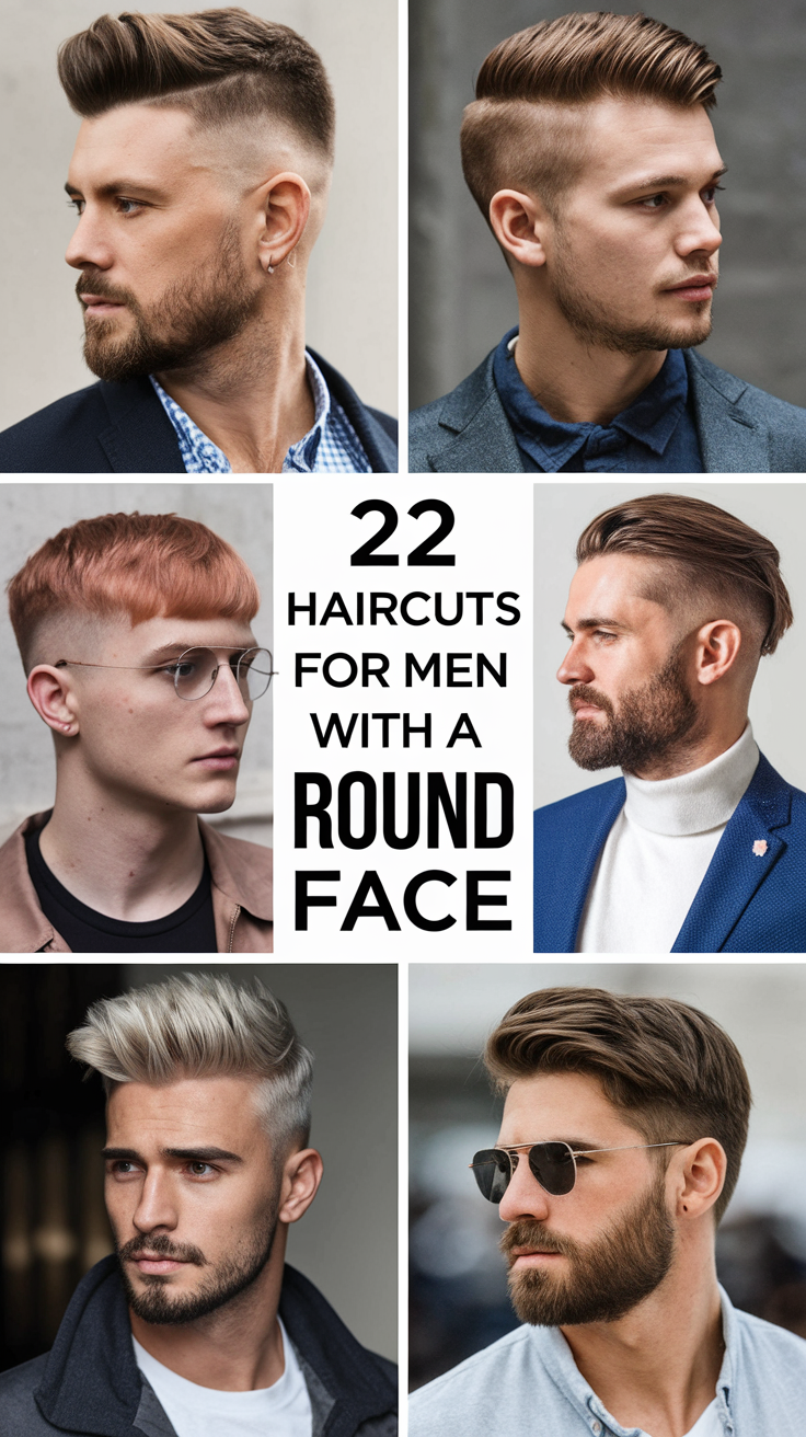 22 Best Haircuts for Men with a Round Face: Stylish Ideas for Every Length and Shape