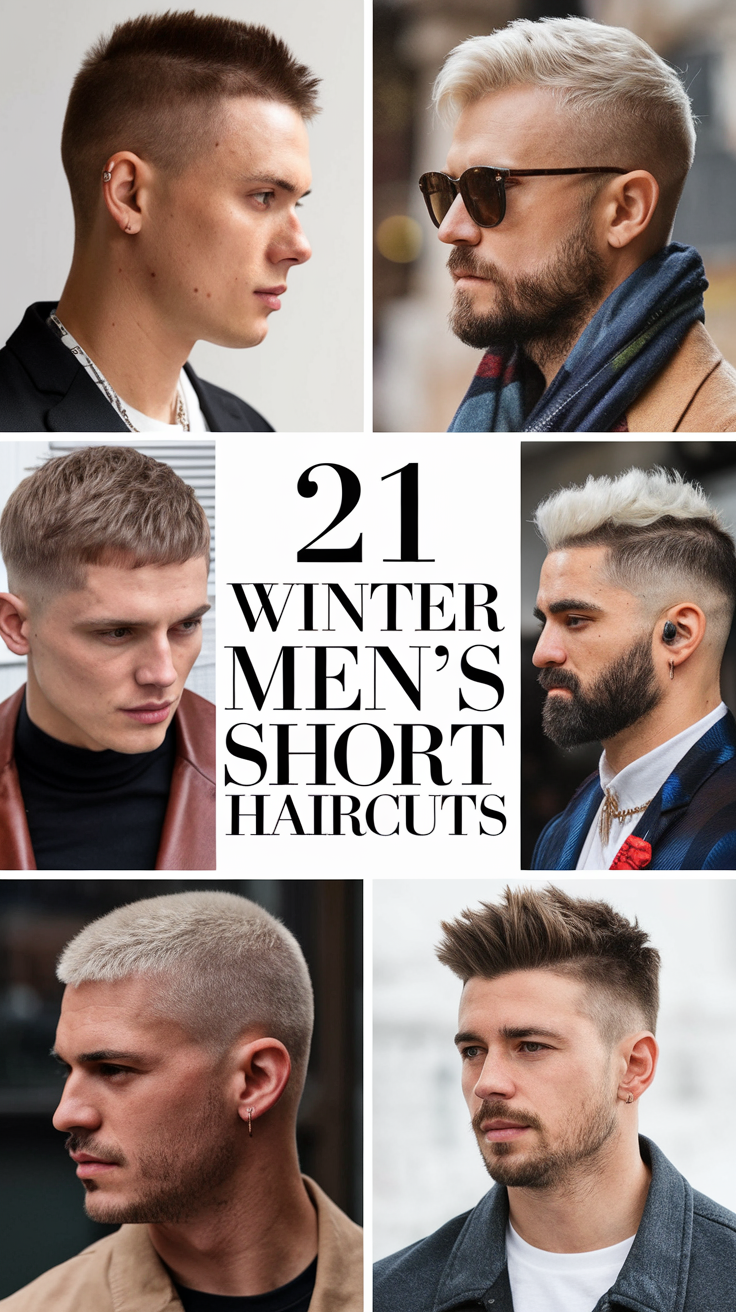 Winter Men’s Short Haircuts 2024-2025: 21 Top Styles and Trending Hair Ideas