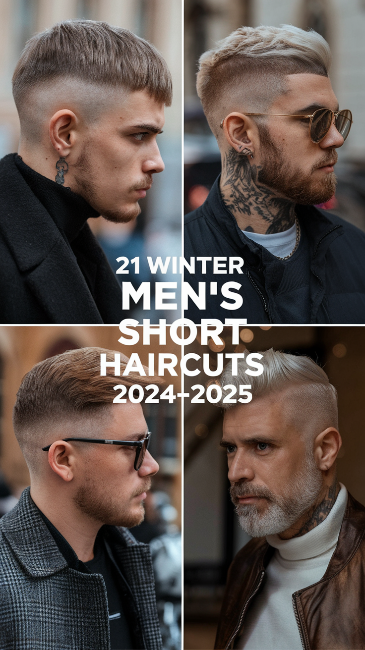Winter Men’s Short Haircuts 2024-2025: 21 Top Styles and Trending Hair Ideas