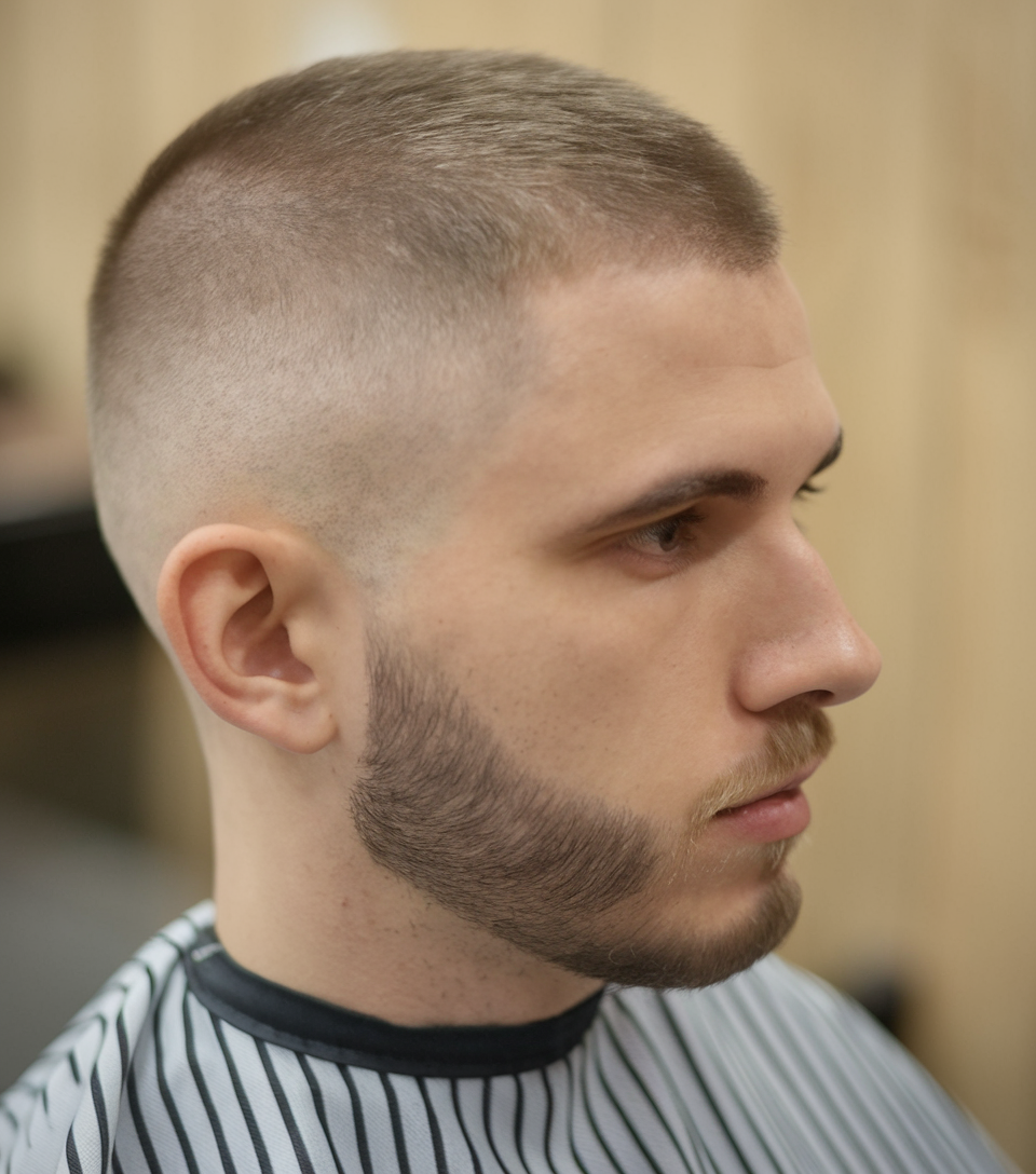 22 Buzz Cut Men with Beard Styles: Fades, Glasses, Blonde, Long, and Short Ideas