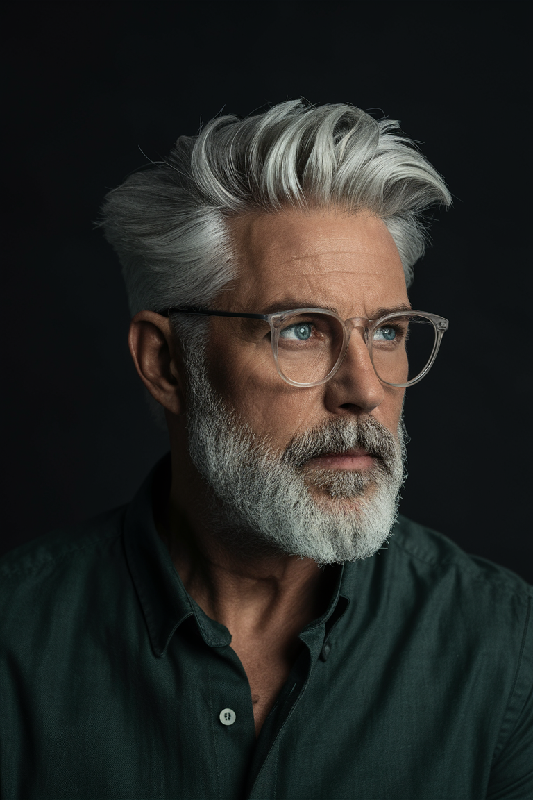 Top 20 Haircuts Ideas for Men Over 50: Stylish, Short, and Grey Haircuts