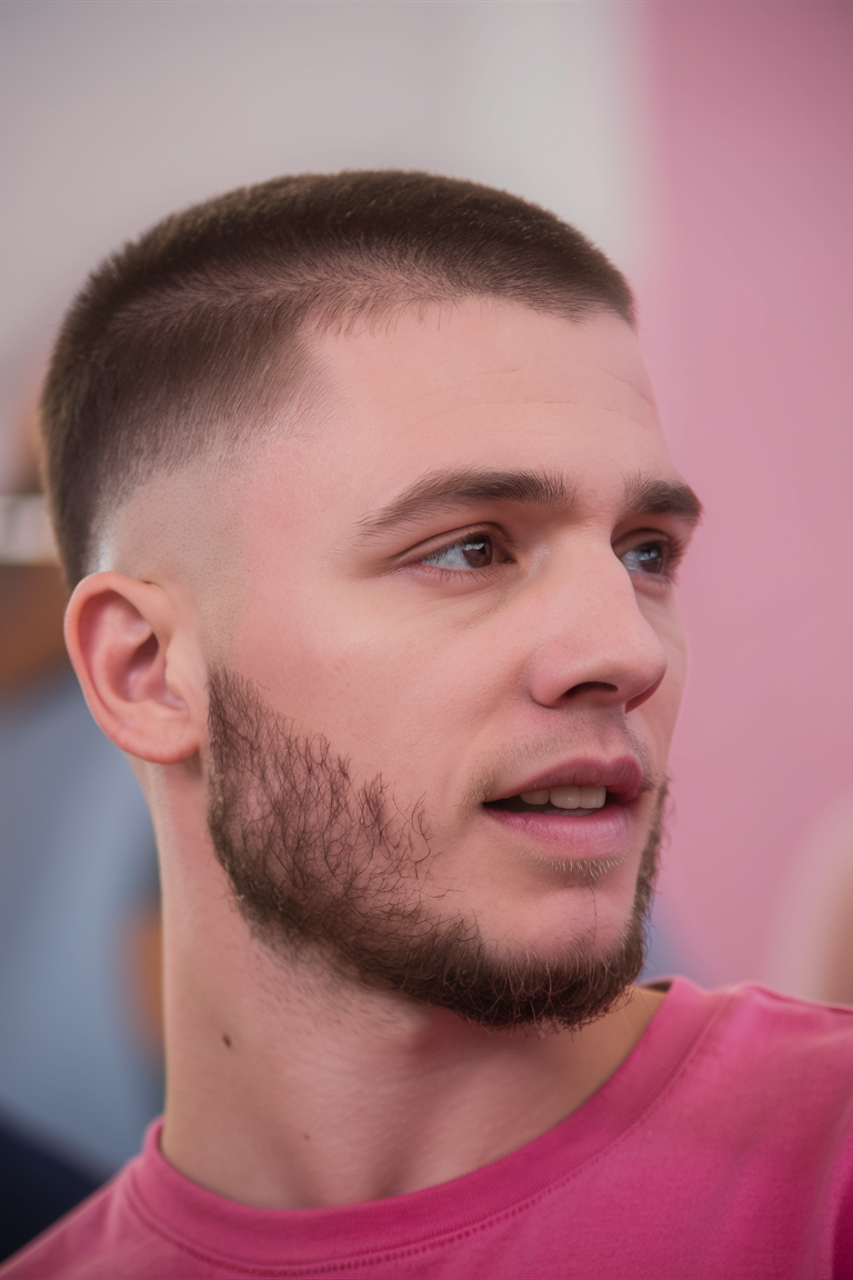 22 Buzz Cut Men with Beard Styles: Fades, Glasses, Blonde, Long, and Short Ideas