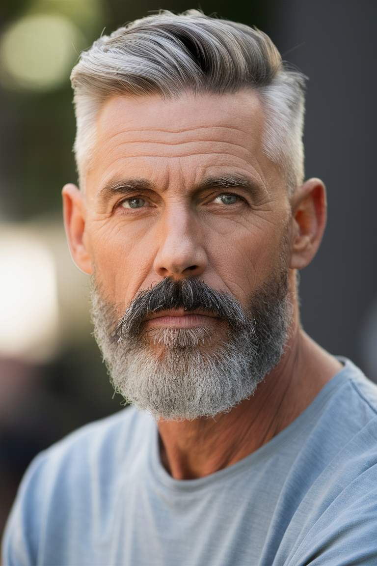 Top 20 Haircuts Ideas for Men Over 50: Stylish, Short, and Grey Haircuts