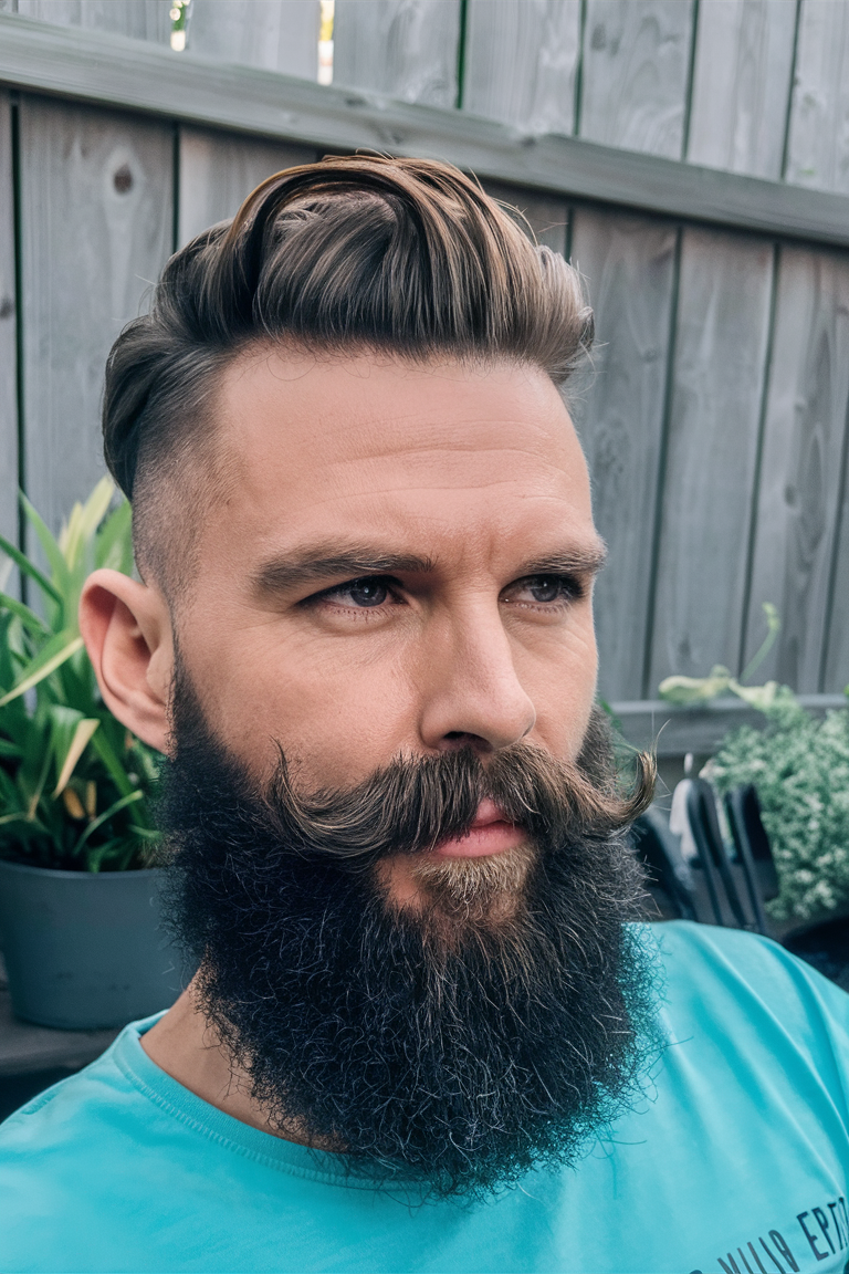 23 Ideas Bold Men Full Beard Styles for All Hair Types: Haircuts, Blondes and Long Hair