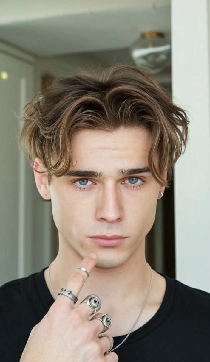 20 Stylish Middle Part Hairstyles for Men: From Short to Long, Wavy, and Fade Ideas