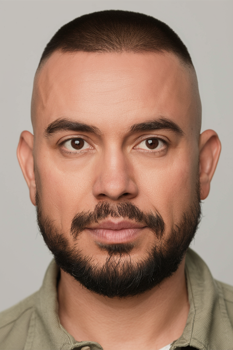 22 Buzz Cut Men with Beard Styles: Fades, Glasses, Blonde, Long, and Short Ideas