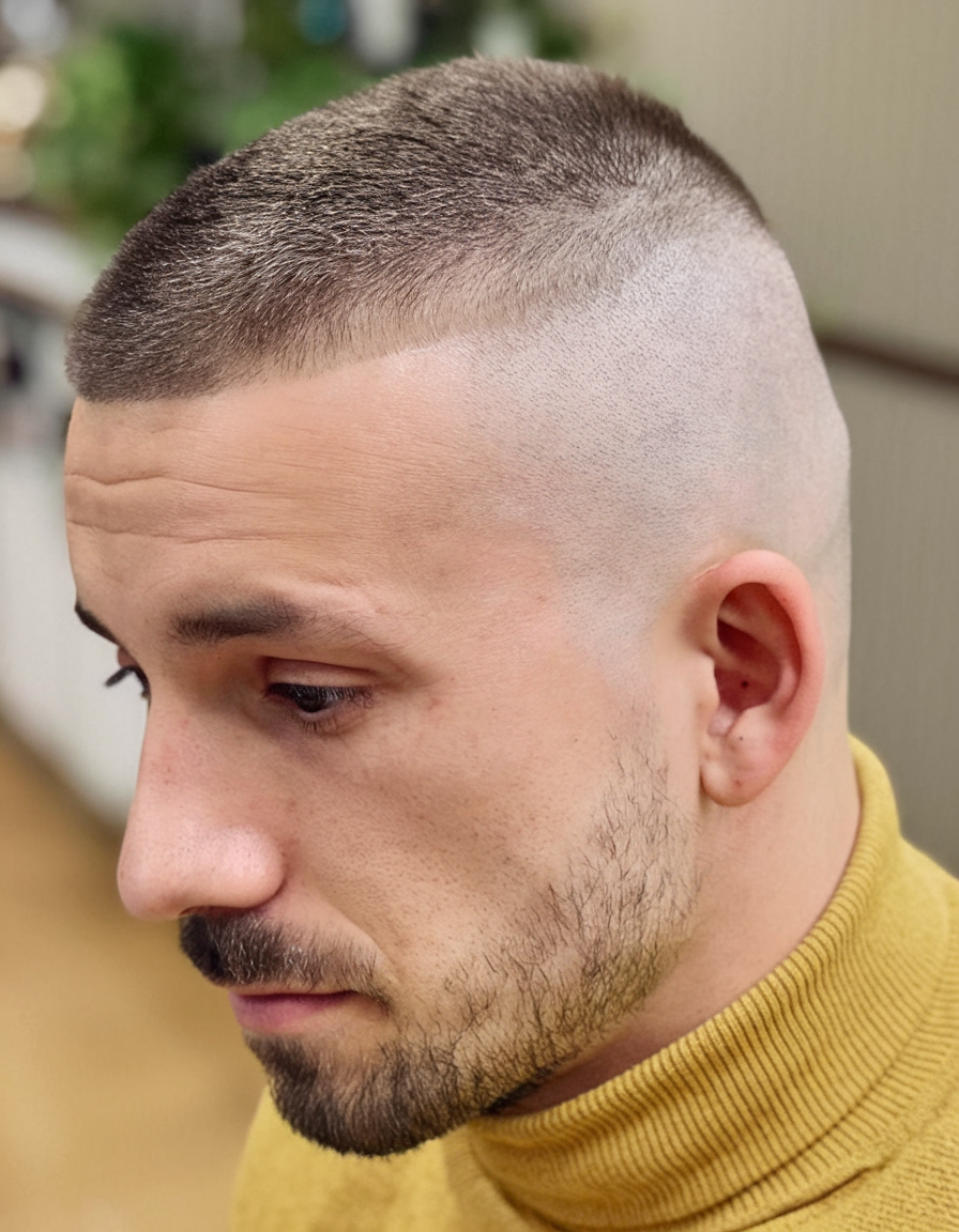 22 Buzz Cut Men with Beard Styles: Fades, Glasses, Blonde, Long, and Short Ideas