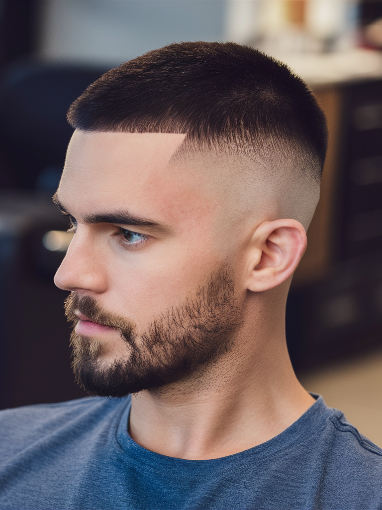 22 Buzz Cut Men with Beard Styles: Fades, Glasses, Blonde, Long, and Short Ideas