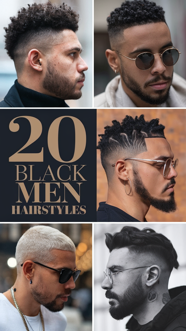 20 Best Black Men Hairstyles: Afros, Fades, Braids, and Curly Hair Ideas