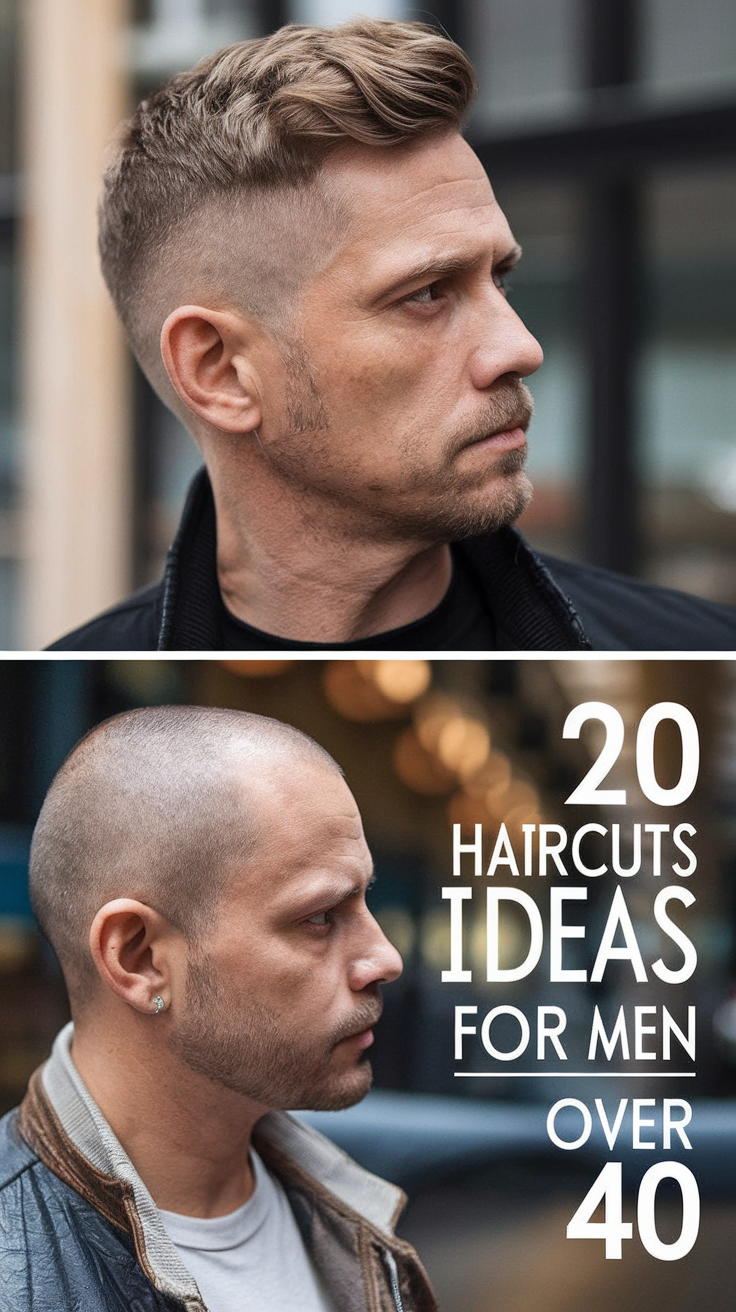 Top 20 Haircuts Ideas for Men Over 40: Modern, Short, and Long Hairstyles