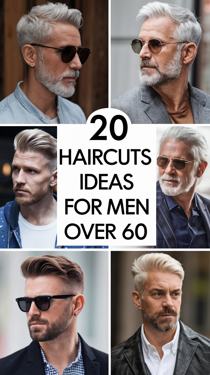 Top 20 Haircuts Ideas for Men Over 60: Stylish Looks for Older and Balding Men