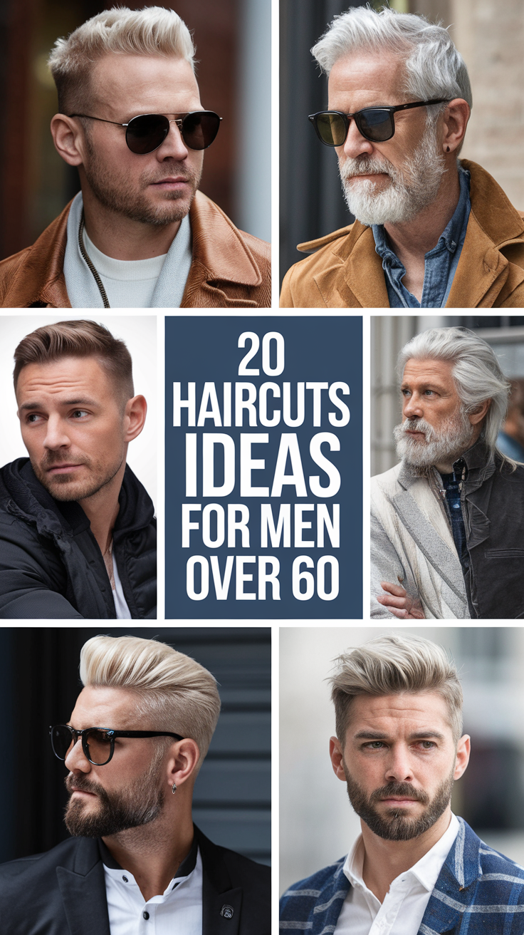 Top 20 Haircuts Ideas for Men Over 60: Stylish Looks for Older and Balding Men