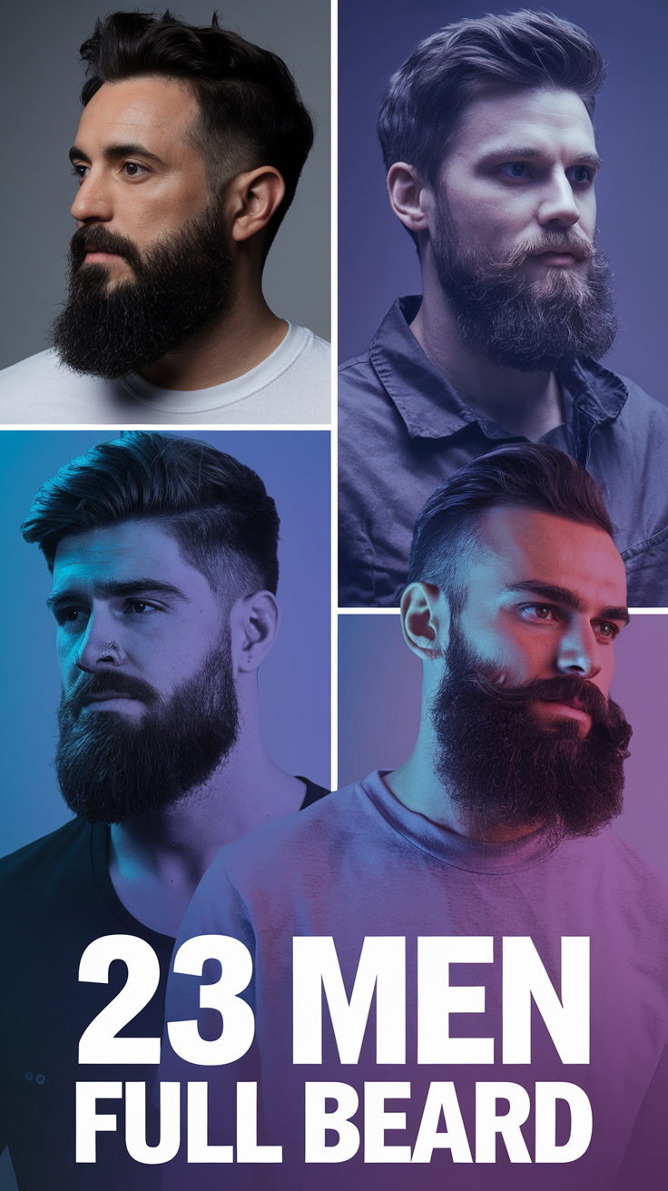 23 Ideas Bold Men Full Beard Styles for All Hair Types: Haircuts, Blondes and Long Hair