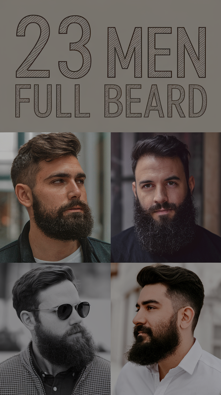 23 Ideas Bold Men Full Beard Styles for All Hair Types: Haircuts, Blondes and Long Hair