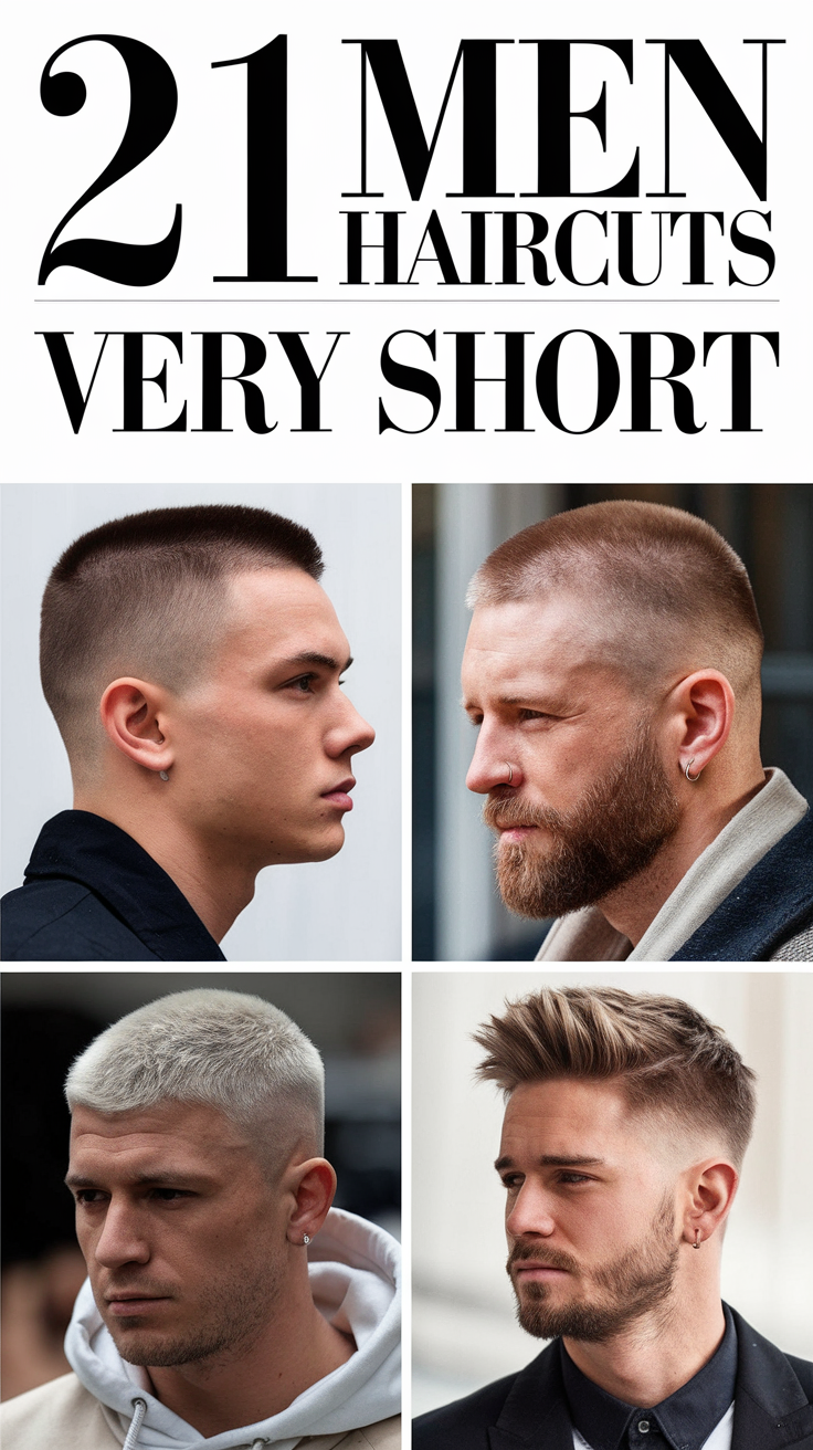 Top 21 Men Haircuts Very Short: Modern and Classic Styles for 2025