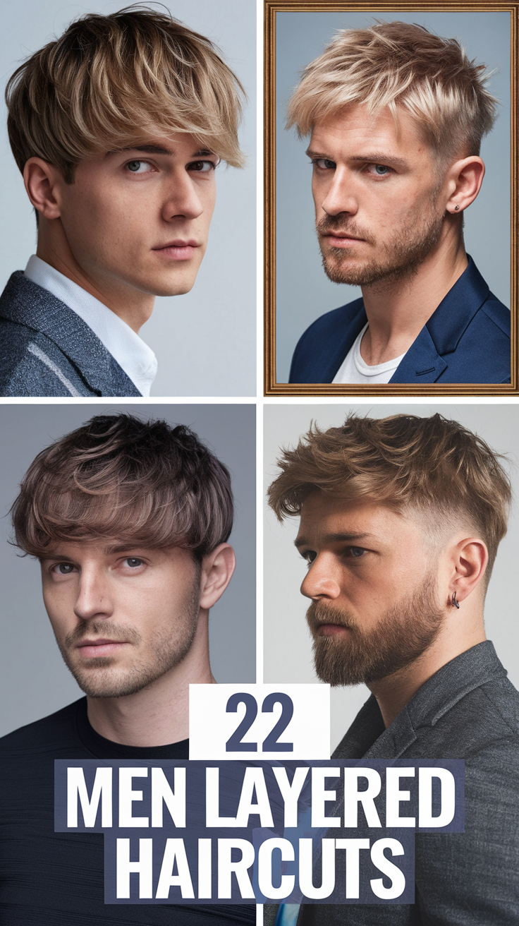 22 Ideas Best Men Layered Haircuts for All Hair Types: Curly, Wavy, and Straight Styles