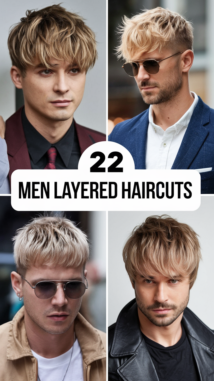 22 Ideas Best Men Layered Haircuts for All Hair Types: Curly, Wavy, and Straight Styles