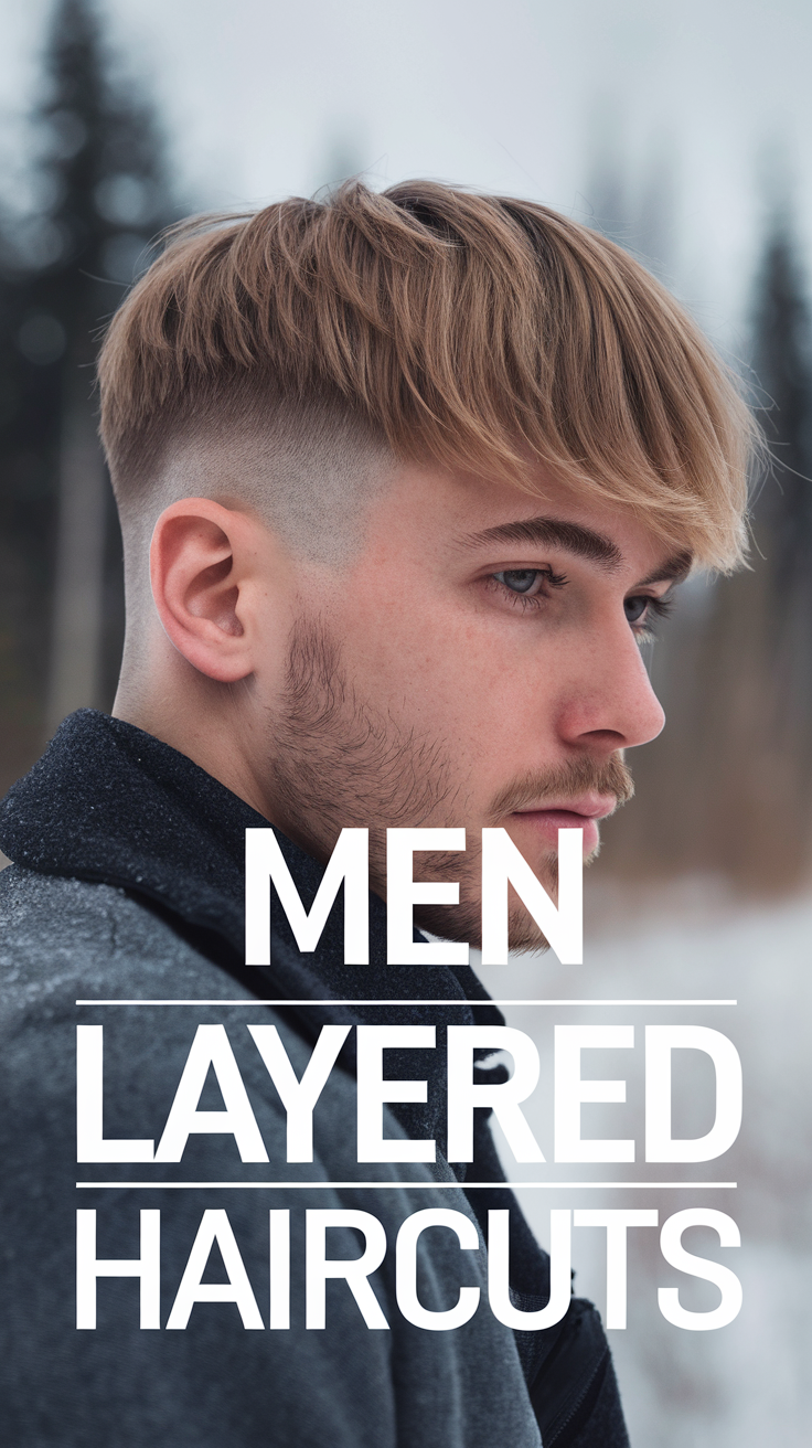 22 Men Layered Haircuts Ideas for All Hair Types: Curly, Wavy, Straight ...