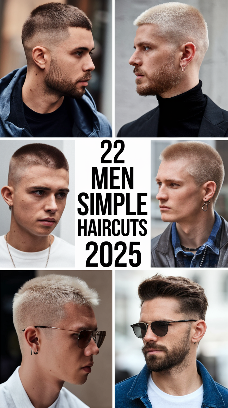 Men Simple Haircuts 2025: 22 Ideas Best Casual and Easy Styles for Every Hair Type
