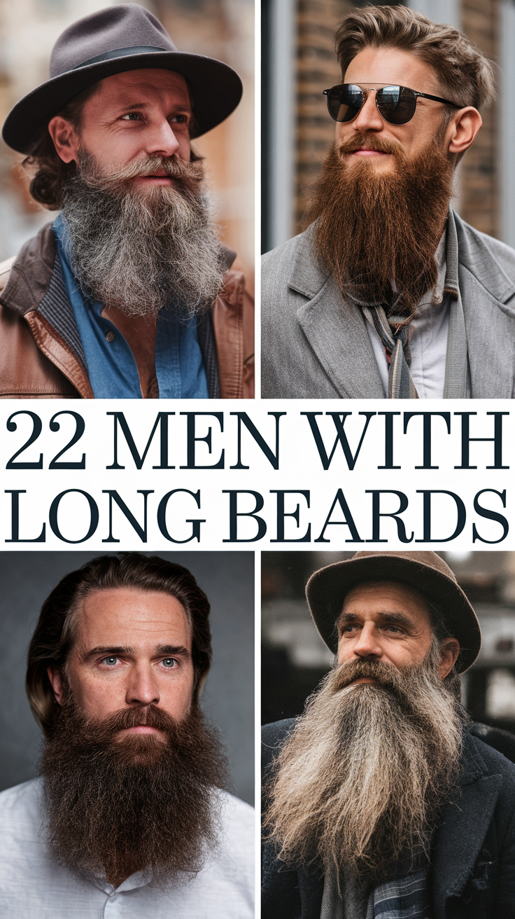 22 Stylish Ideas for Men with Long Beards: Hairstyles, Haircuts, and Grooming Tips