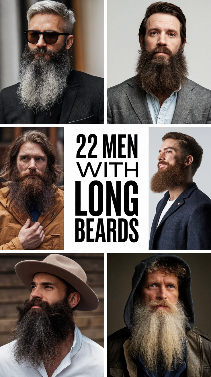 22 Stylish Ideas for Men with Long Beards: Hairstyles, Haircuts, and Grooming Tips