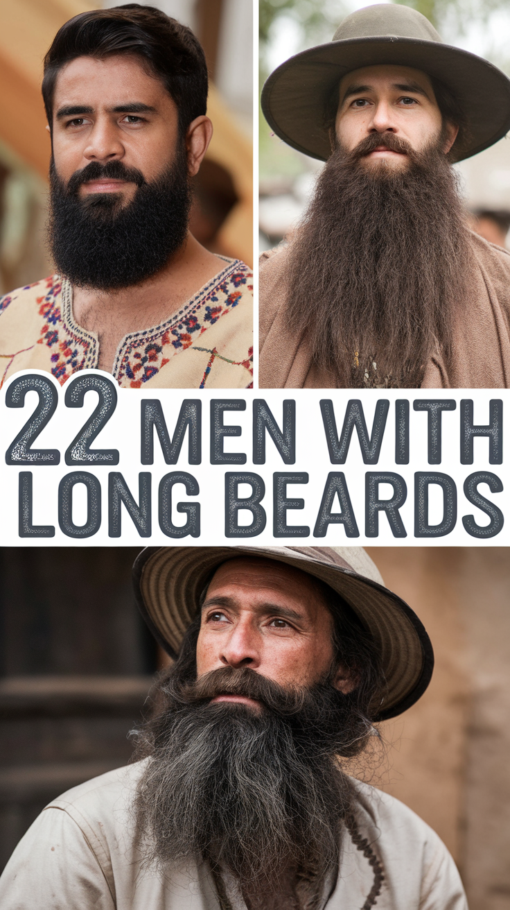 22 Stylish Ideas for Men with Long Beards: Hairstyles, Haircuts, and Grooming Tips