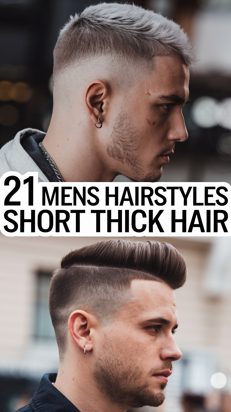 Top 21 Ideas Men's Hairstyles for Short Thick Hair: Fade, Wavy, Curly, and More