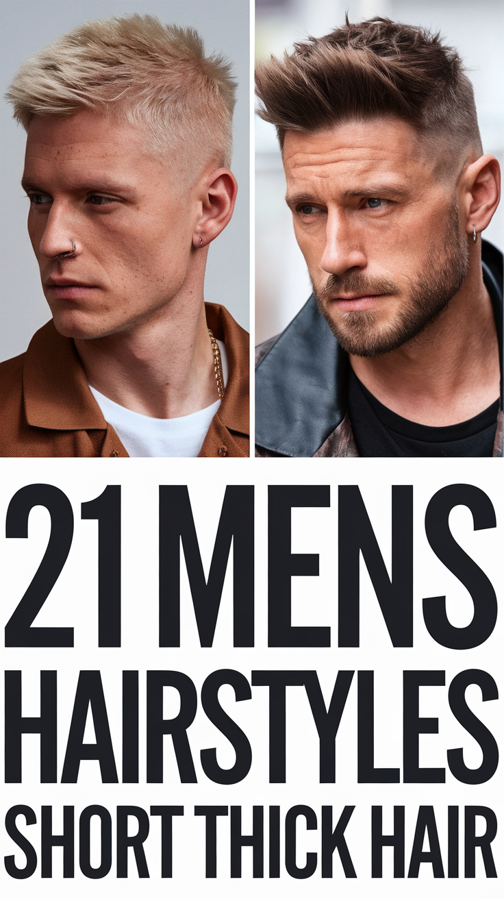 Top 21 Ideas Men's Hairstyles for Short Thick Hair: Fade, Wavy, Curly, and More