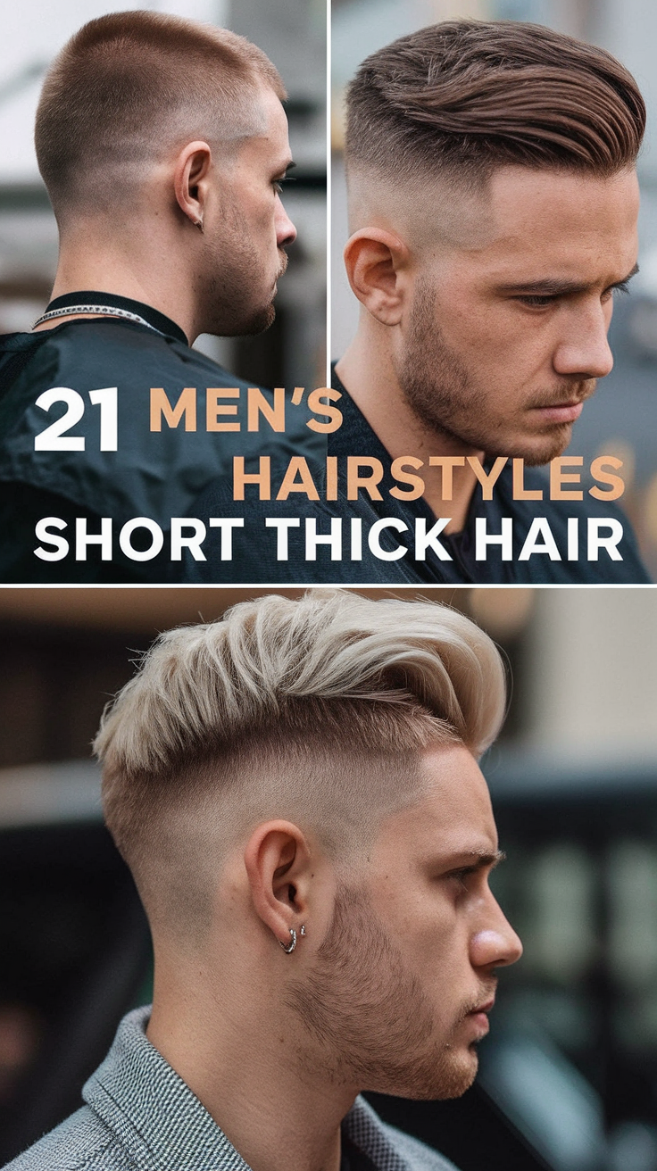Top 21 Ideas Men's Hairstyles for Short Thick Hair: Fade, Wavy, Curly, and More