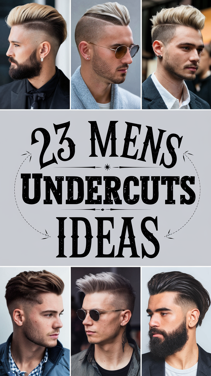 Top 23 Mens Undercuts Ideas 2025: Stylish Haircuts for Short, Medium, and Long Hair