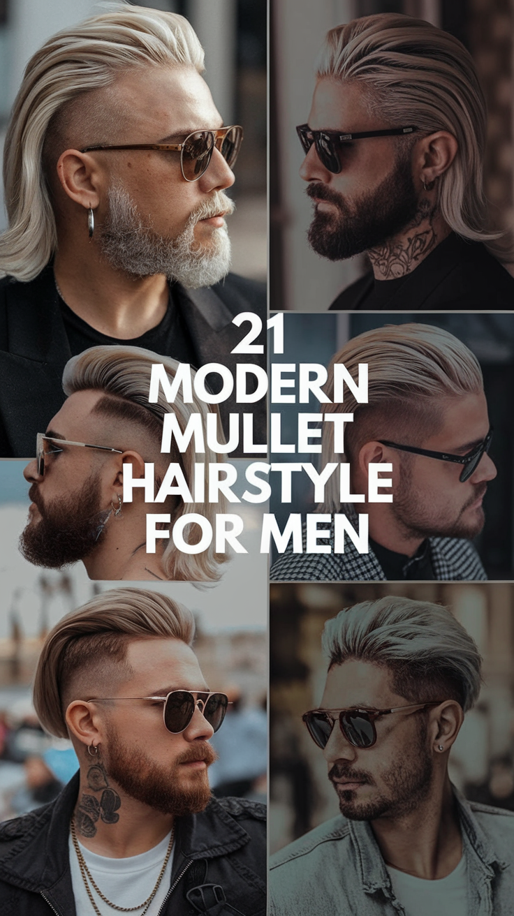 Top 21 Modern Mullet Hairstyles for Men: Fade, Curly, Wavy, and Messy Looks