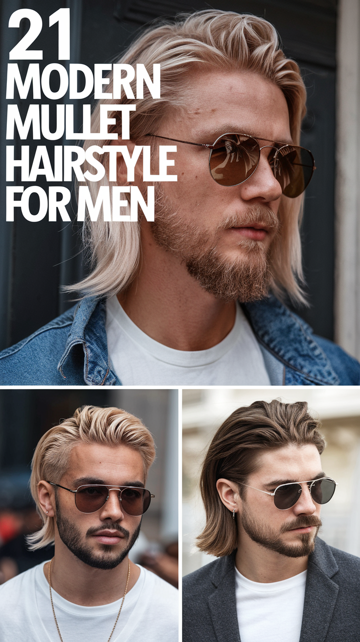 Top 21 Modern Mullet Hairstyles for Men: Fade, Curly, Wavy, and Messy Looks