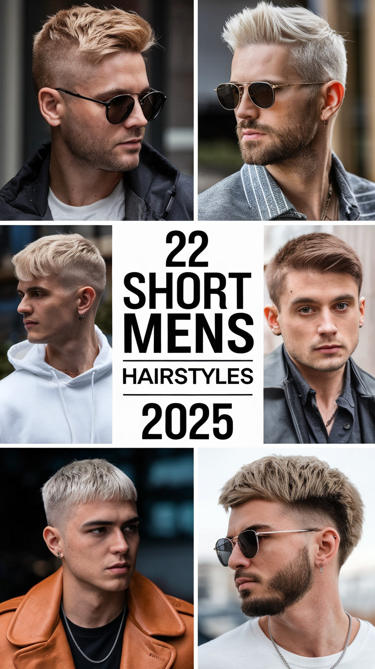 22 Best Ideas Short Mens Hairstyles 2025: Trendy Looks for Curly, Wavy, and Straight Hair