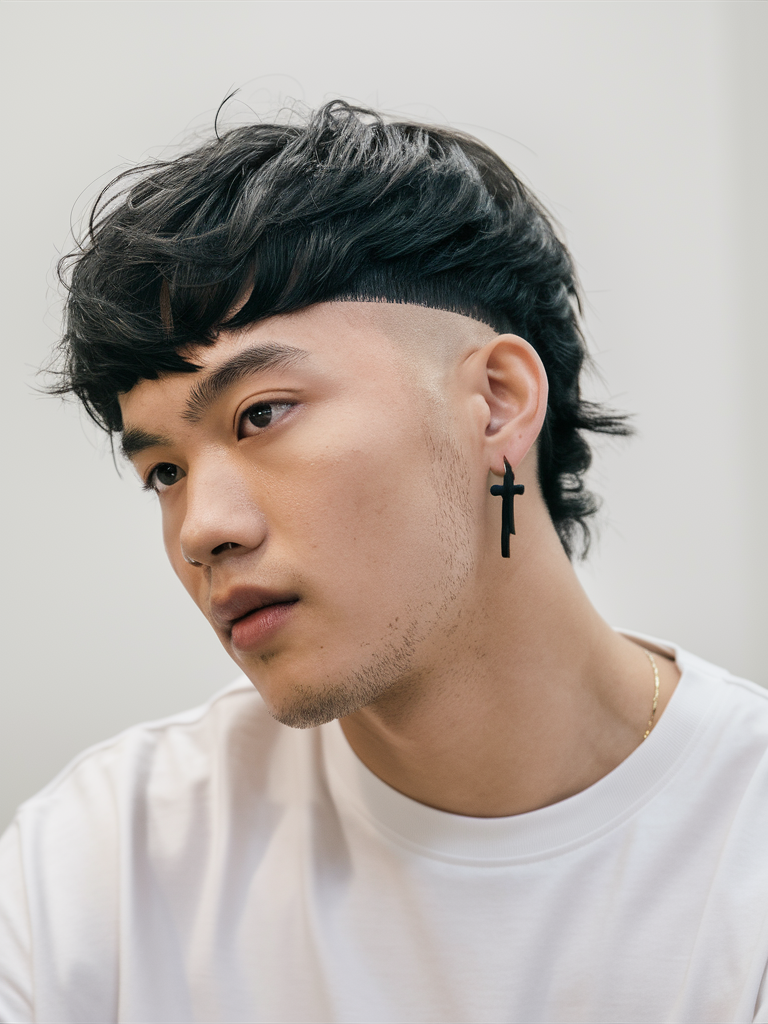 22 Trendy Ideas Wolfcut Hairstyles for Men: Short, Long, Curly, and Wavy Looks