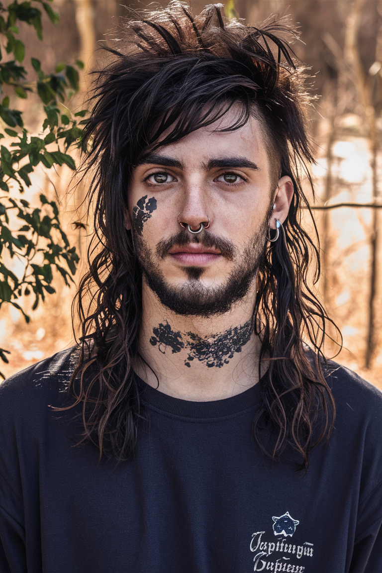 22 Trendy Ideas Wolfcut Hairstyles for Men: Short, Long, Curly, and Wavy Looks