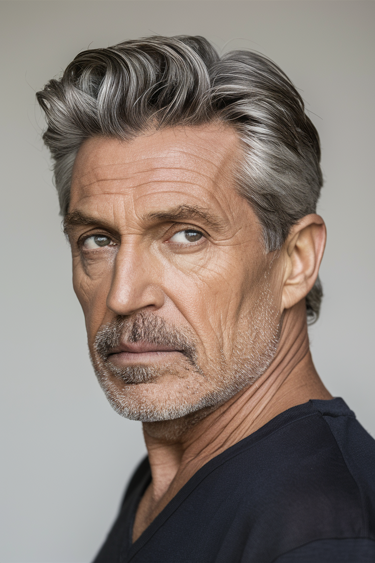 20 Ideas Stylish Hairstyles for Men Over 50: Short, Long, and Trendy Grey Looks