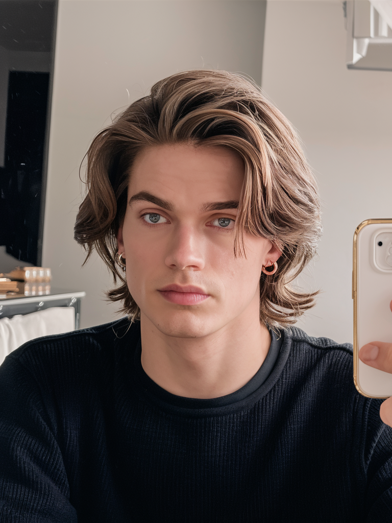 22 Trendy Ideas Wolfcut Hairstyles for Men: Short, Long, Curly, and Wavy Looks