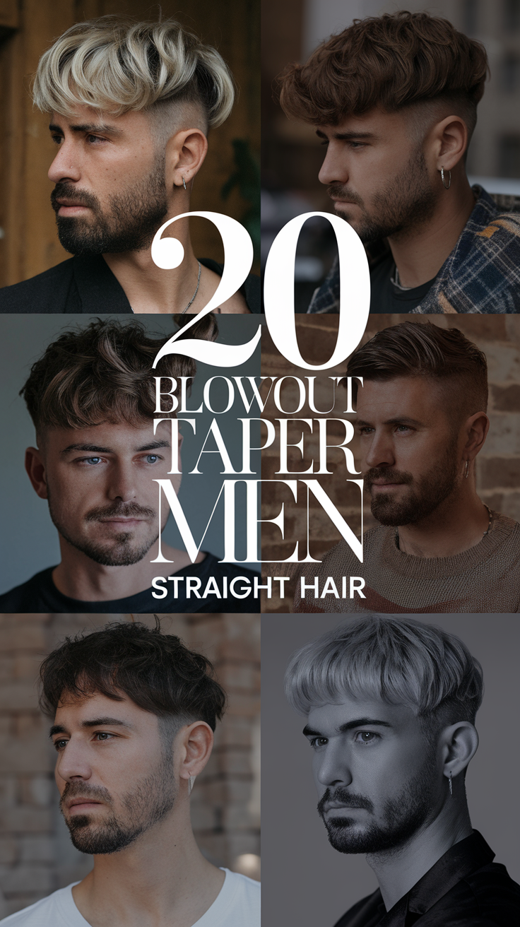 20 Stylish Blowout Taper Ideas for Men with Straight Hair