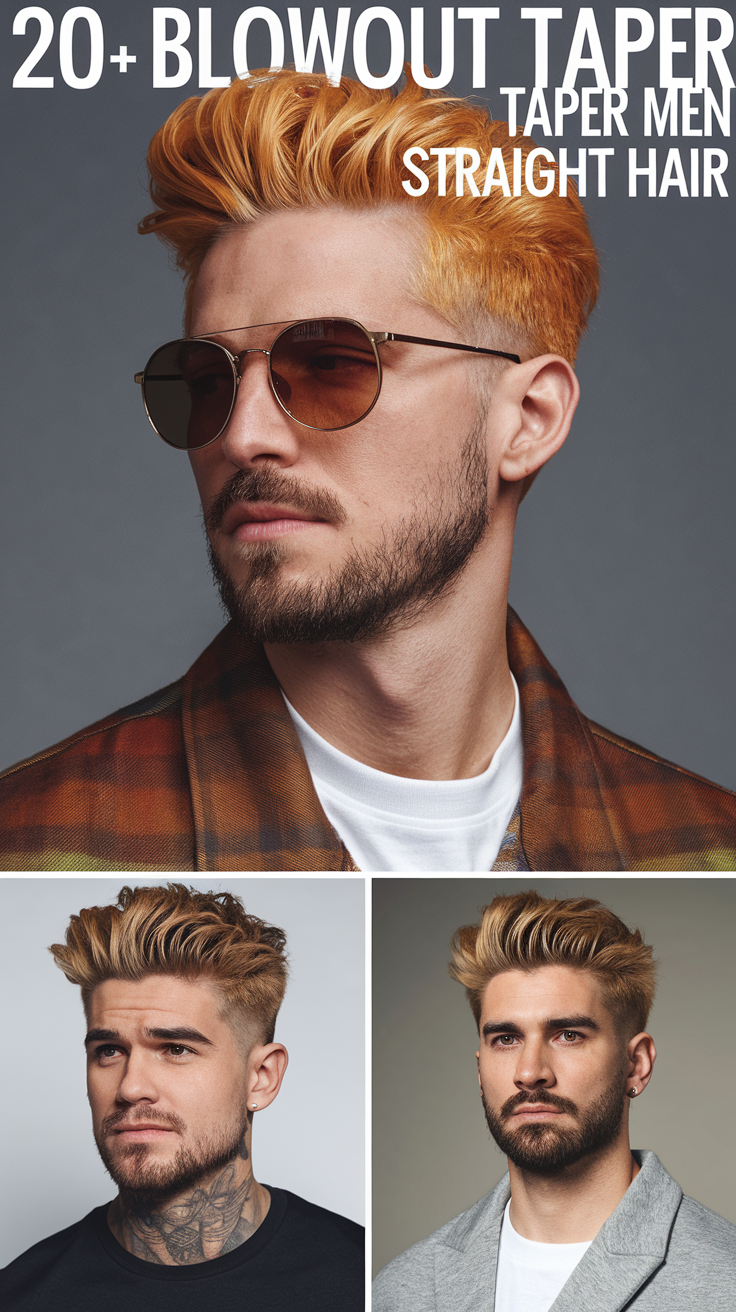 20 Stylish Blowout Taper Ideas for Men with Straight Hair