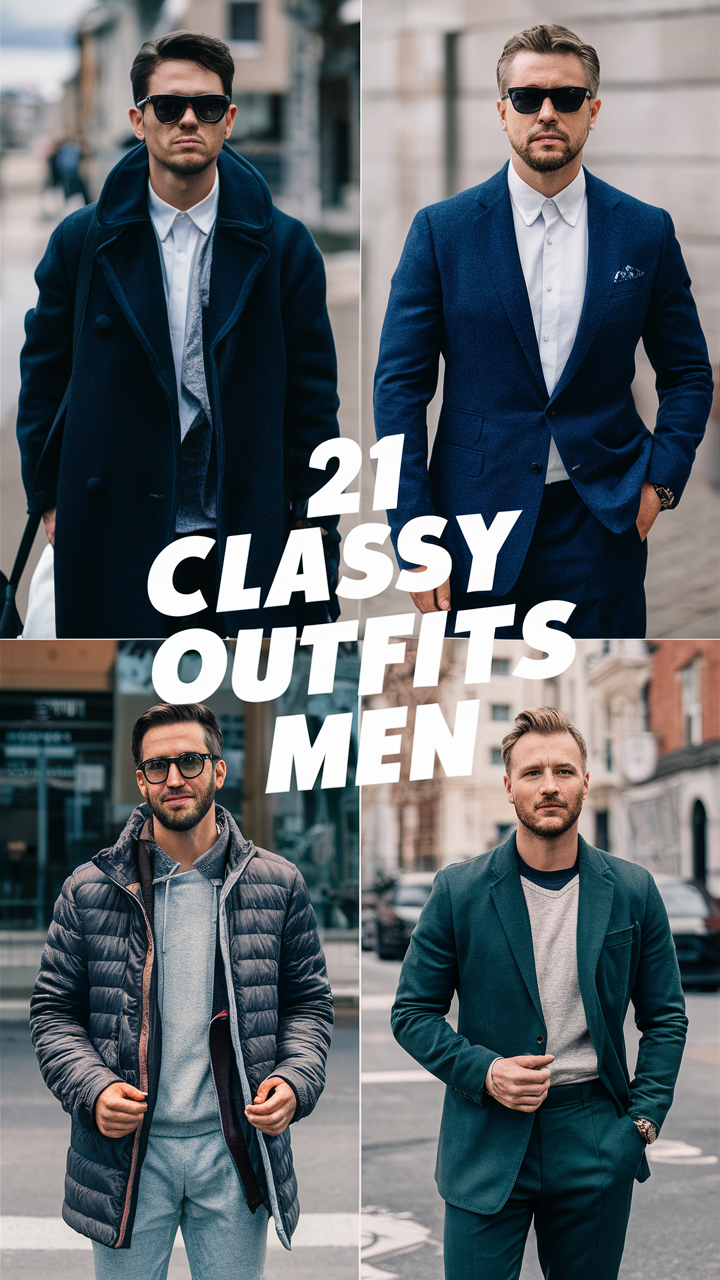 21 Classy Outfit Ideas for Men in 2025 - From Casual Street Styles to Elegant Business Looks