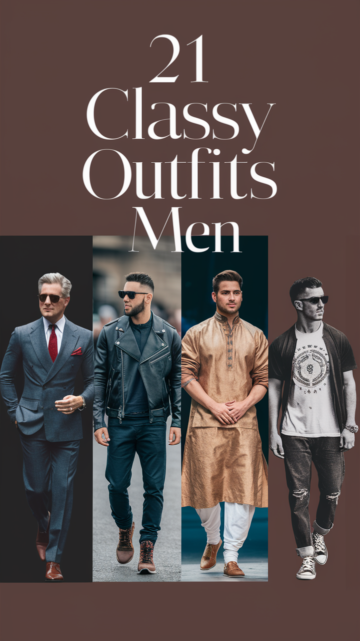 21 Classy Outfit Ideas for Men in 2025 - From Casual Street Styles to Elegant Business Looks