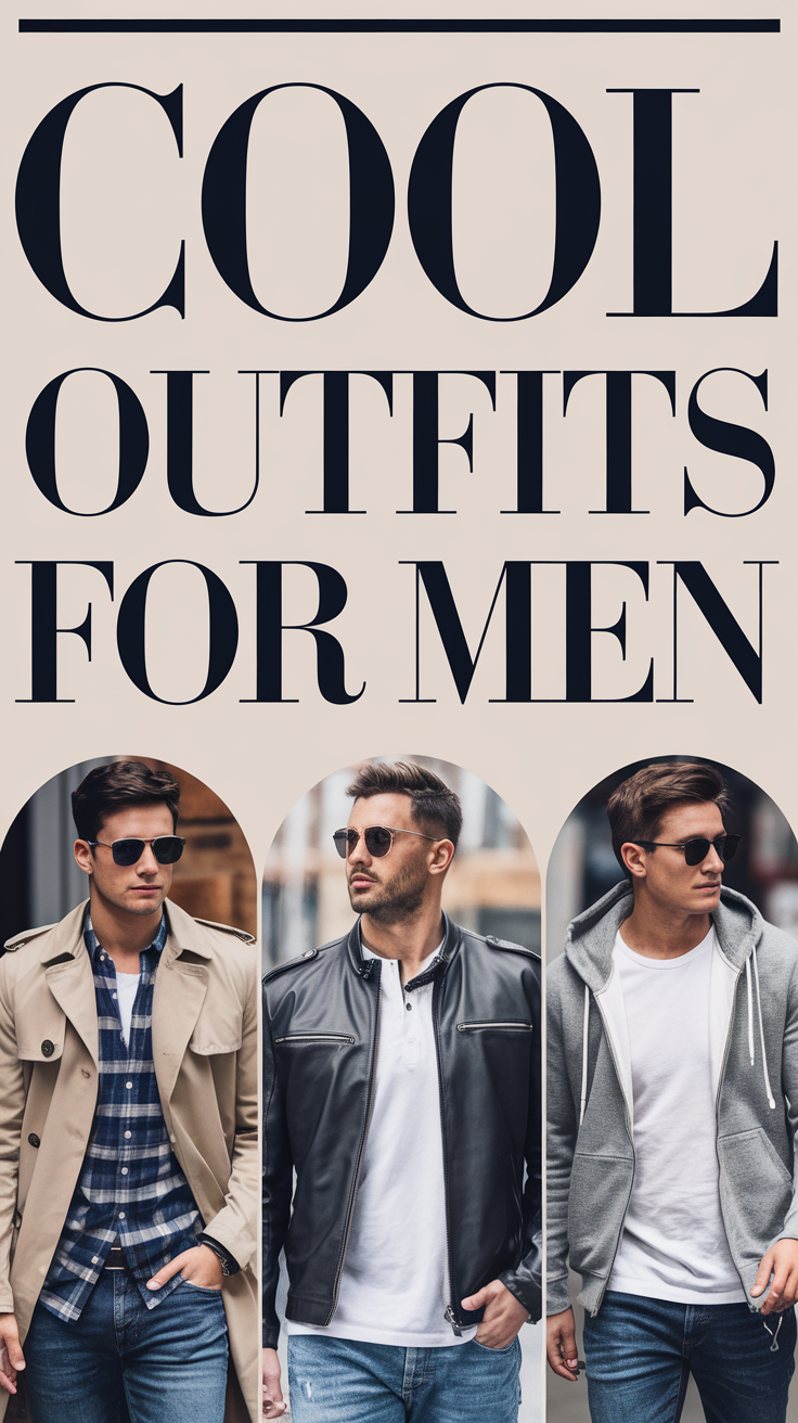 23 Cool Ideas Outfits for Men: Casual Streetwear, Classy Looks, and Seasonal Aesthetics
