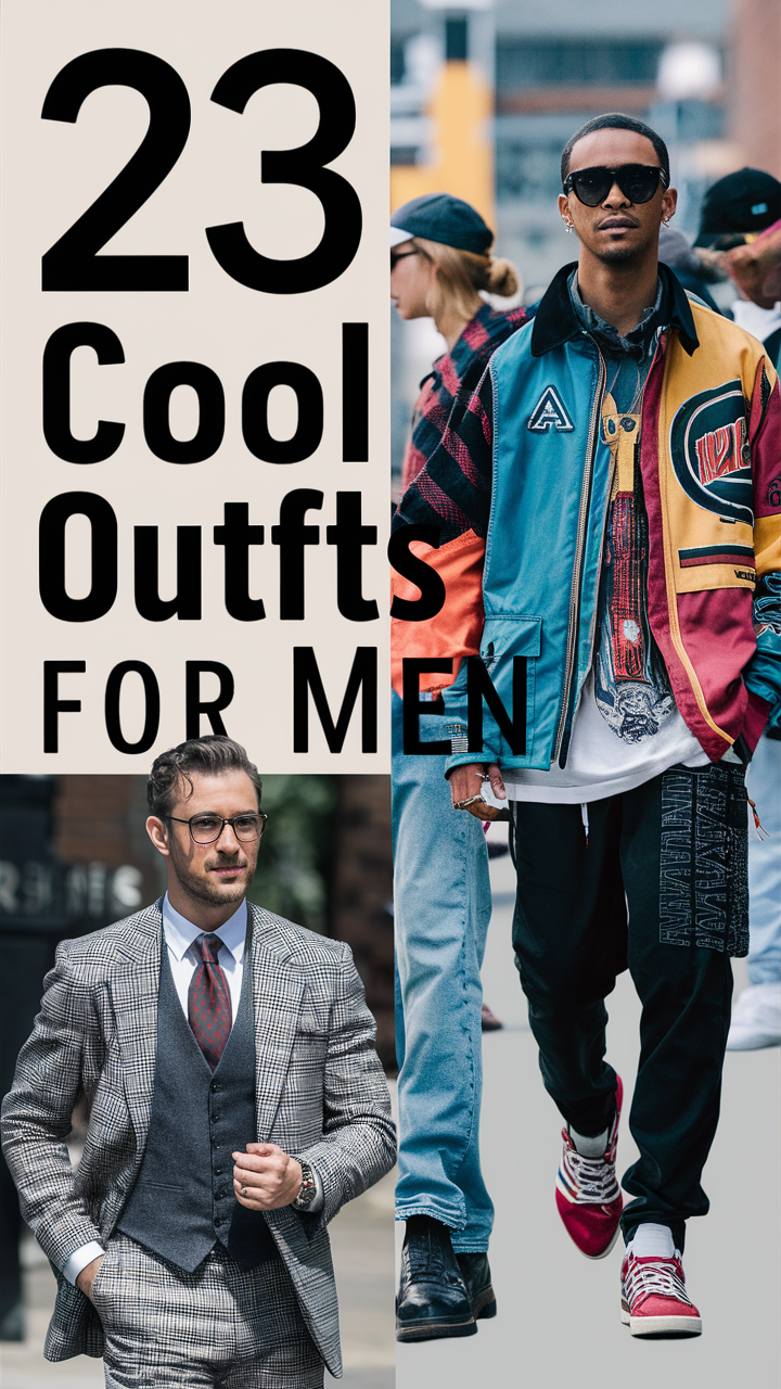 23 Cool Ideas Outfits for Men: Casual Streetwear, Classy Looks, and Seasonal Aesthetics