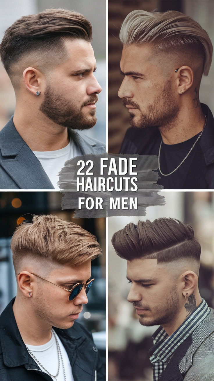 22 Trendy Ideas Fade Haircuts for Men: Styles for Short, Curly, and Straight Hair