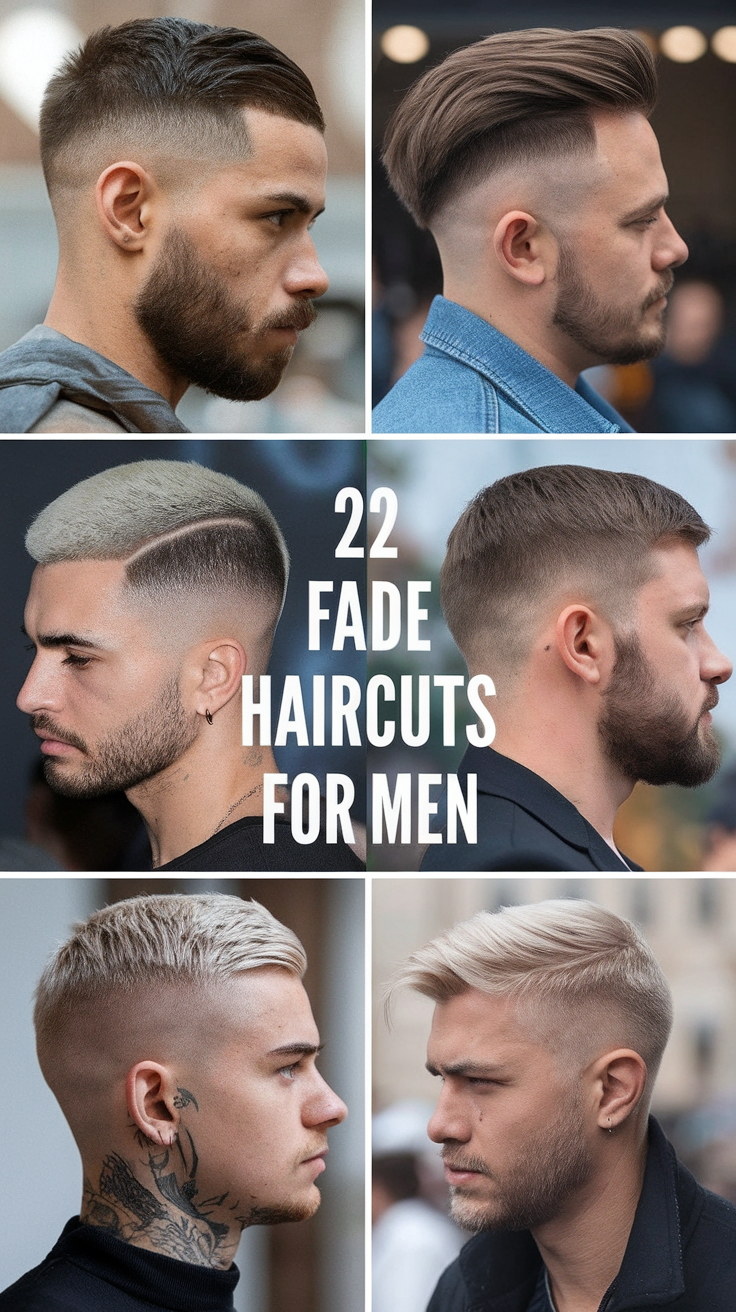 22 Trendy Ideas Fade Haircuts for Men: Styles for Short, Curly, and Straight Hair