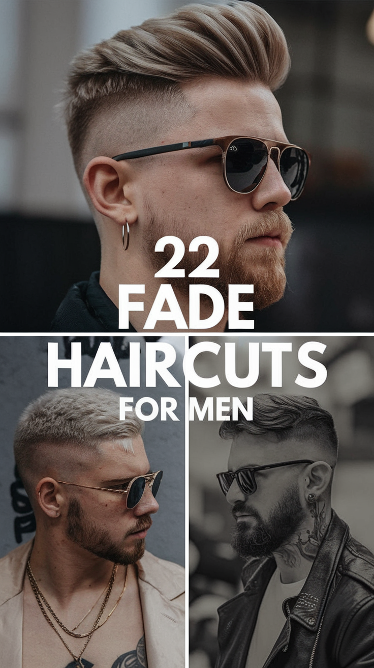 22 Trendy Ideas Fade Haircuts for Men: Styles for Short, Curly, and Straight Hair